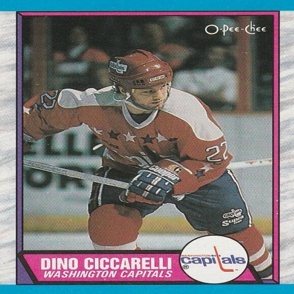 Dino Ciccarelli NHL Hockey Card Collection - 7 Capitals NHL Hockey Cards - Picture 6 of 8